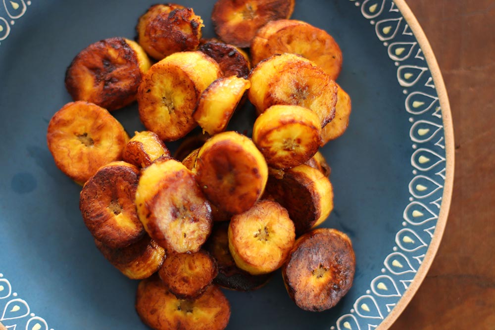 Pan seared Plantains