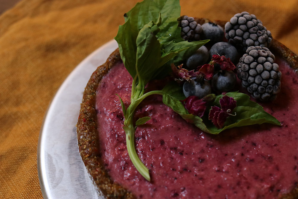 Nearly Raw, Berry Lime Tart