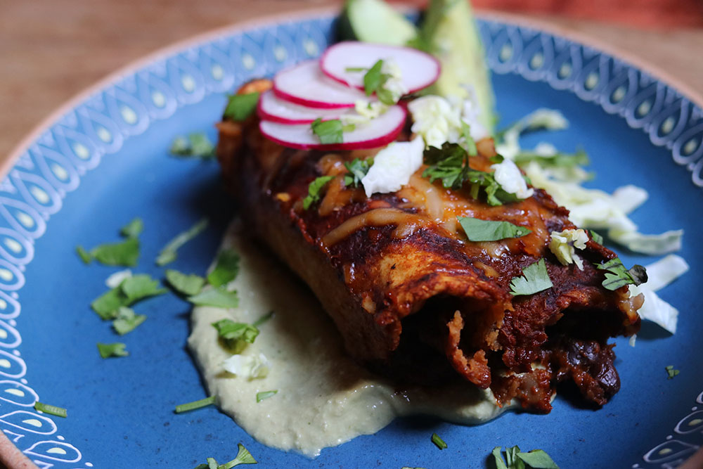 Chile – Black Bean Enchiladas